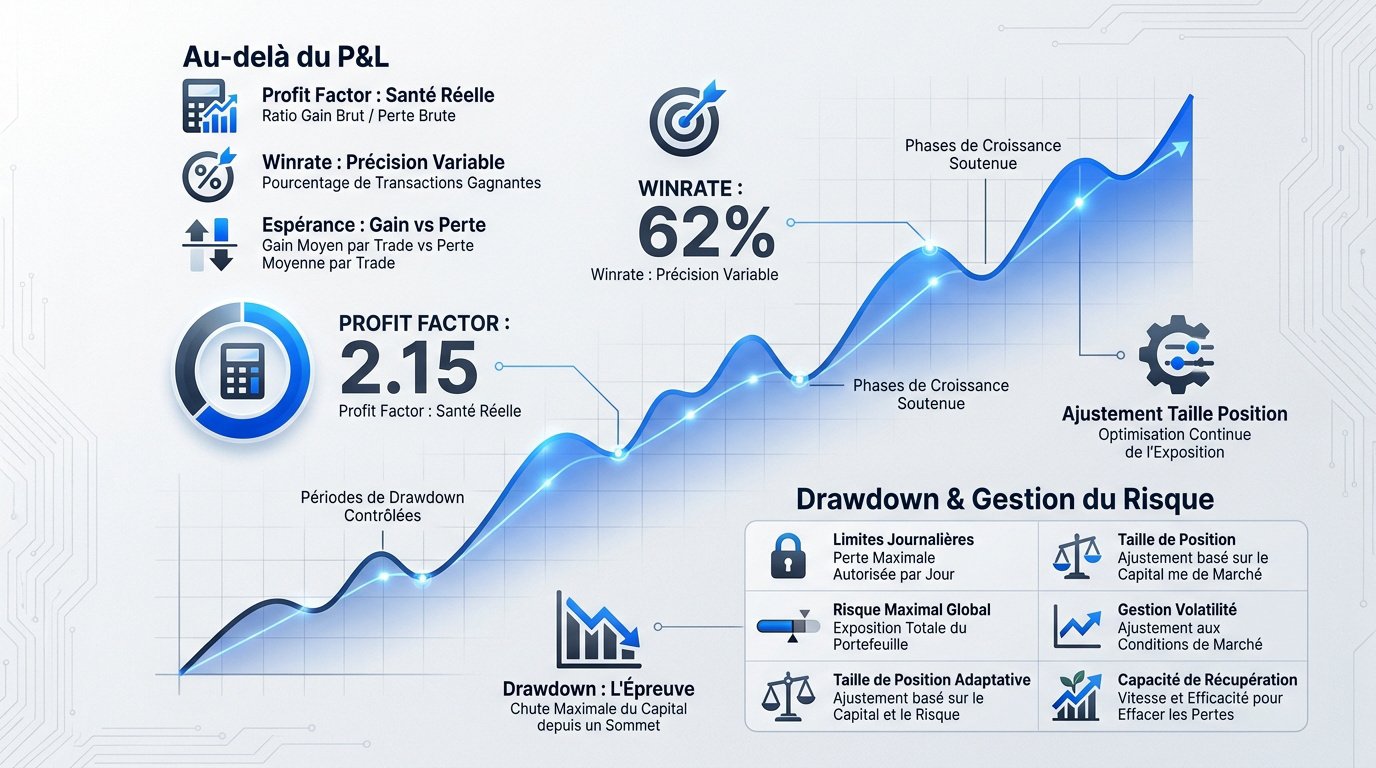 Infographie métriques trading futures