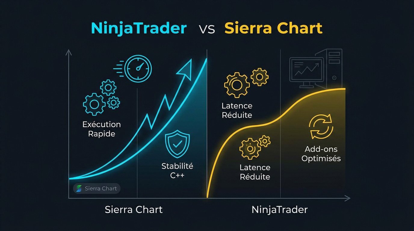 NinjaTrader vs Sierra Chart : comparaison des performances en scalping