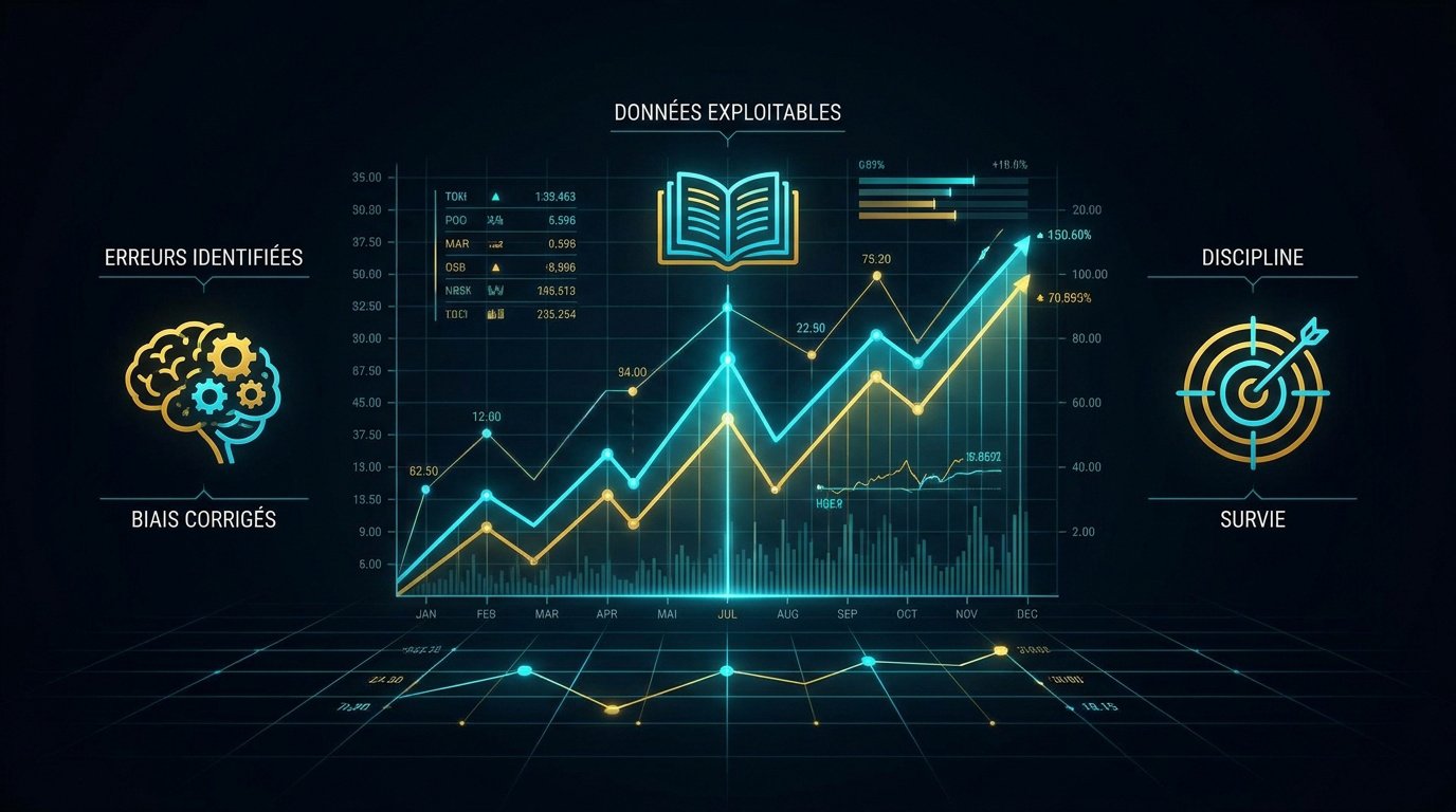 Interface technologique de suivi de trading futures haute performance
